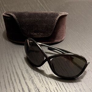 Authentic Tom Ford Whitney TF0009 Oversized Black Sunglasses Women’s w/ Case